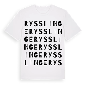 Rysslinge ordlek t-shirt – ekologisk bomull t-shirt från Pinshirt