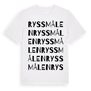 Ryssmålen ordlek t-shirt – ekologisk bomull t-shirt från Pinshirt