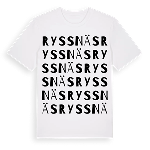 Ryssnäs ordlek t-shirt – ekologisk bomull t-shirt från Pinshirt