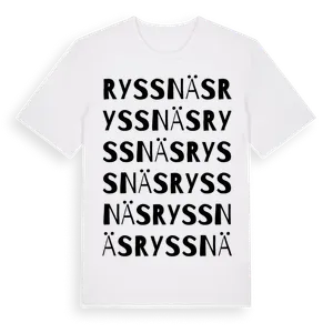 Ryssnäs ordlek t-shirt – ekologisk bomull t-shirt från Pinshirt