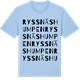 Blue Soul t-shirt med Ryssnäshumpen ordlek t-shirt