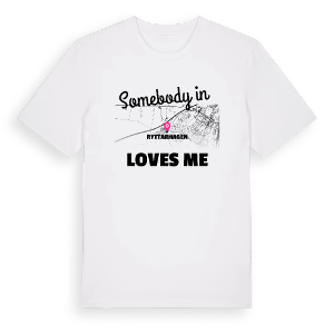 Någon i Ryttarhagen älskar mig t-shirt – ekologisk bomull t-shirt från Pinshirt
