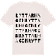 Vintage White t-shirt med Ryttarhagen ordlek t-shirt