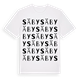 White t-shirt med Säby ordlek t-shirt