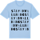 Blue Soul t-shirt med Säby Invallning ordlek t-shirt