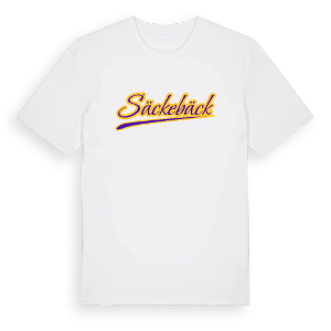 Säckebäck baseball t-shirt – ekologisk bomull t-shirt från Pinshirt