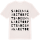 Vintage White t-shirt med Sadelmakaretorpet ordlek t-shirt