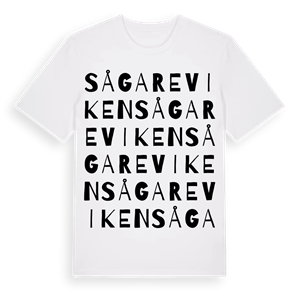 Sågareviken ordlek t-shirt – ekologisk bomull t-shirt från Pinshirt
