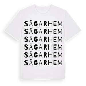 Sågarhem ordlek t-shirt – ekologisk bomull t-shirt från Pinshirt