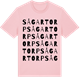 Pink Cotton t-shirt med Sågartorp ordlek t-shirt