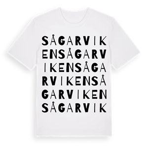 Sågarviken ordlek t-shirt – ekologisk bomull t-shirt från Pinshirt