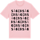 Pink Cotton t-shirt med Sågen ordlek t-shirt