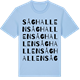 Blue Soul t-shirt med Såghallen ordlek t-shirt