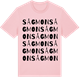 Pink Cotton t-shirt med Sågmon ordlek t-shirt