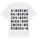 White t-shirt med Sågsveden ordlek t-shirt