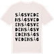 Vintage White t-shirt med Sågsveden ordlek t-shirt