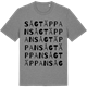 Mid Heather Gray t-shirt med Sågtäppan ordlek t-shirt