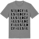 Mid Heather Gray t-shirt med Säldefall ordlek t-shirt
