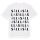 White t-shirt med Sålla ordlek t-shirt