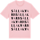 Pink Cotton t-shirt med Sålla kvarn ordlek t-shirt