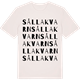 Vintage White t-shirt med Sålla kvarn ordlek t-shirt