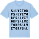 Blue Soul t-shirt med Salvetorp ordlek t-shirt