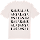 Vintage White t-shirt med Samsala ordlek t-shirt