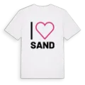 Jag älskar Sand t-shirt stort tryck