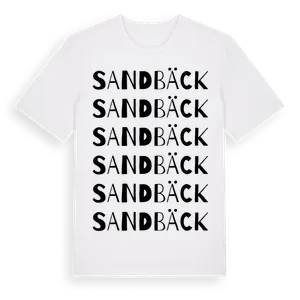 Sandbäck ordlek t-shirt – ekologisk bomull t-shirt från Pinshirt