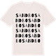 Vintage White t-shirt med Sandbo ordlek t-shirt