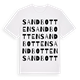 White t-shirt med Sandbotten ordlek t-shirt