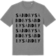 Mid Heather Gray t-shirt med Sandby ordlek t-shirt