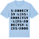 Blue Soul t-shirt med Sanddrevsviken ordlek t-shirt
