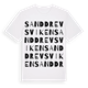 Sanddrevsviken ordlek t-shirt