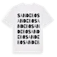 White t-shirt med Sandebo ordlek t-shirt