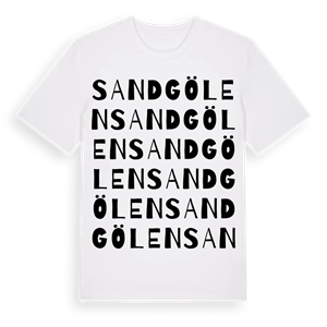 Sandgölen ordlek t-shirt – ekologisk bomull t-shirt från Pinshirt