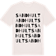 Vintage White t-shirt med Sandhult ordlek t-shirt
