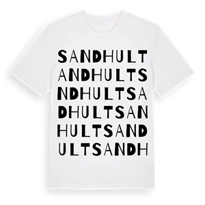 Sandhult ordlek t-shirt – ekologisk bomull t-shirt från Pinshirt