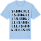Blue Soul t-shirt med Sandkulla ordlek t-shirt