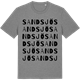 Mid Heather Gray t-shirt med Sandsjö ordlek t-shirt