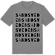 Mid Heather Gray t-shirt med Sandsveden ordlek t-shirt