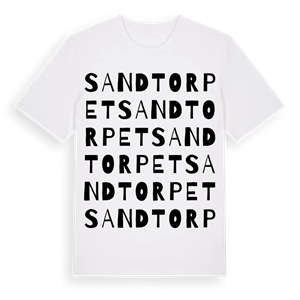 Sandtorpet ordlek t-shirt – ekologisk bomull t-shirt från PinShirt