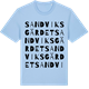 Blue Soul t-shirt med Sandviksgärdet ordlek t-shirt
