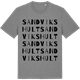 Mid Heather Gray t-shirt med Sandvikshult ordlek t-shirt