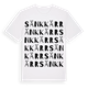 White t-shirt med Sänkkärr ordlek t-shirt