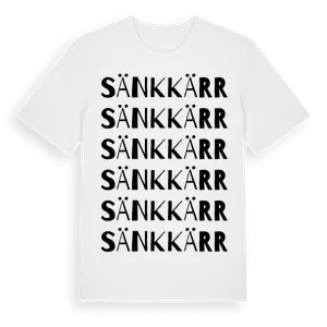 Sänkkärr ordlek t-shirt – ekologisk bomull t-shirt från Pinshirt