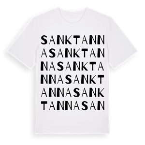 Sankt Anna ordlek t-shirt – ekologisk bomull t-shirt från Pinshirt