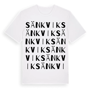 Sänkvik ordlek t-shirt – ekologisk bomull t-shirt från Pinshirt