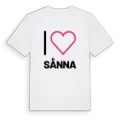 Jag älskar Sånna t-shirt stort tryck