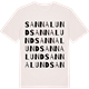 Vintage White t-shirt med Sannalund ordlek t-shirt